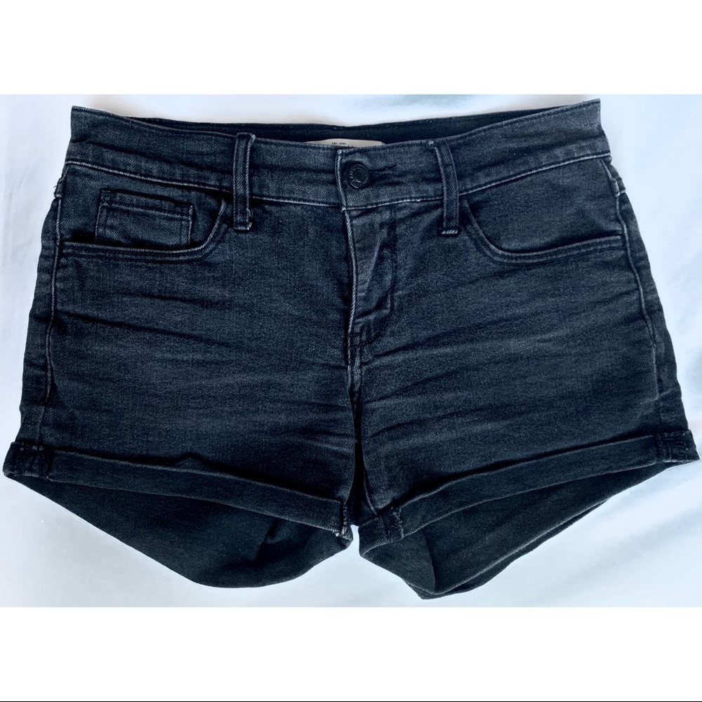 Abercrombie&Fitch Black Washed High Waisted Shorts